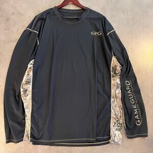 Game Guard Outdoor Performance tee Black real tree fast dry long sleeve shirt 3X